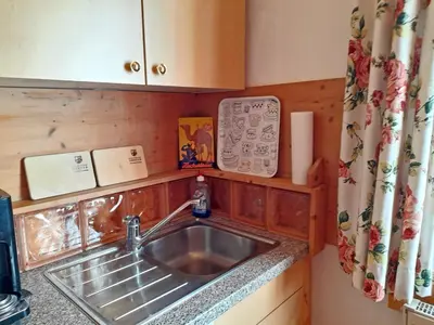 Küche/Küchenzeile in der Unterkunft Ferienwohnung Spitzsteinblick