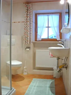 Ein Badezimmer in der Unterkunft Bauernhof Hamberger Hof