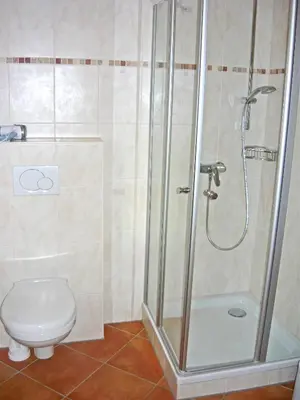 Ein Badezimmer in der Unterkunft Bauernhof Hamberger Hof