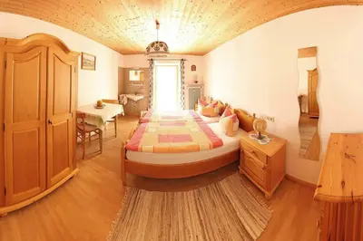 Ein Bett oder Betten in einem Zimmer der Unterkunft Bauernhof Hamberger Hof