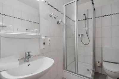 Ein Badezimmer in der Unterkunft Hotel Fidelio