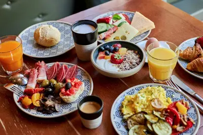 Essen im Hotel oder in der Nähe