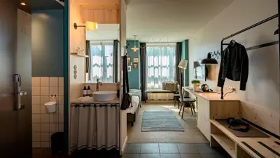 Ein Badezimmer in der Unterkunft Marias Platzl