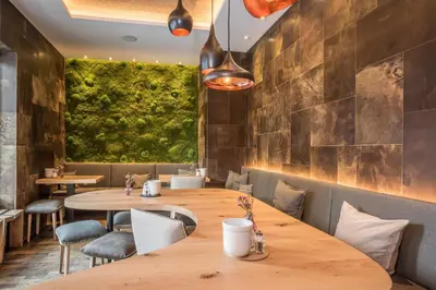 Ein Sitzbereich in der Unterkunft Bavaria Boutique Hotel