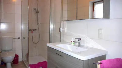 Ein Badezimmer in der Unterkunft Haus Luise