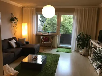 Ein Sitzbereich in der Unterkunft Gästehaus Ertel - Ferienwohnung in Erding