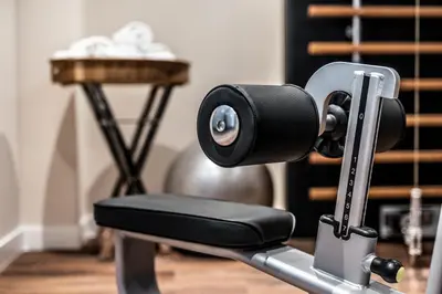 Das Fitnesscenter und/oder die Fitnesseinrichtungen in der Unterkunft BLOCK Hotel & Living
