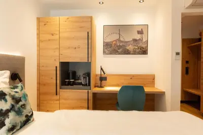 Ein Bett oder Betten in einem Zimmer der Unterkunft Das Metzgerbräu - Hotel & Brauereigasthof