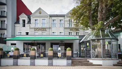 Das Gebäude in dem sich das Hotel befindet