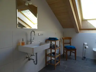 Ein Badezimmer in der Unterkunft Ferienwohnung Seidlpark im Haus Ecker