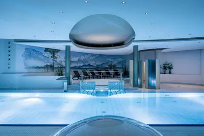 Der Swimmingpool an oder in der Nähe von Alpenhof Murnau