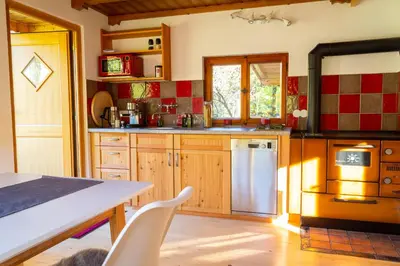 Küche/Küchenzeile in der Unterkunft Alpenchalet Sachrang