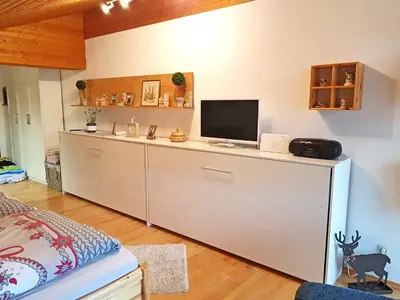 TV/Unterhaltungsangebot in der Unterkunft Ferienwohnung Bergblickl