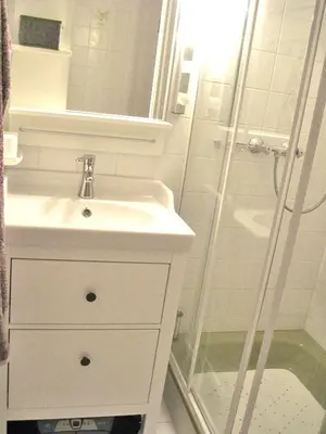 Ein Badezimmer in der Unterkunft Ferienwohnung Bergblickl