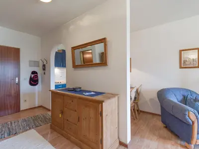 Ein Sitzbereich in der Unterkunft Ferienwohnanlage Bergschlößl Wohnung Nr 9