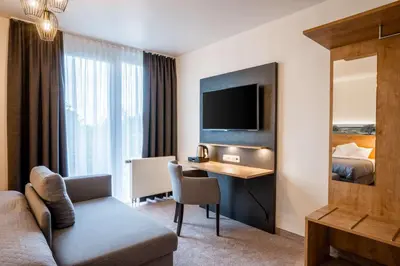 TV/Unterhaltungsangebot in der Unterkunft MEAT UND STAY Hotel