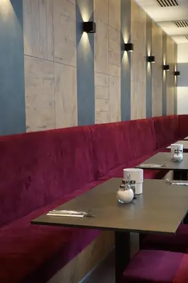 Ein Sitzbereich in der Unterkunft Hotel Grüner Baum