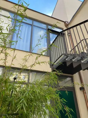 Ein Balkon oder eine Terrasse in der Unterkunft Grace-Design-Apartment - very central