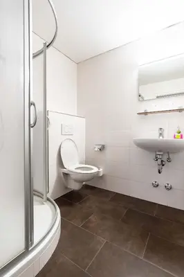 Ein Badezimmer in der Unterkunft Hotel-Gasthof Zum Dragoner