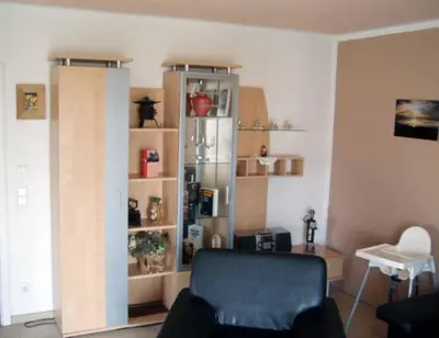 Ein Sitzbereich in der Unterkunft Ferienwohnung Hartinger