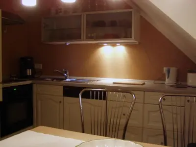 Küche/Küchenzeile in der Unterkunft Ferienwohnung Hartinger