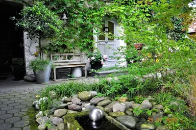 Ein Garten an der Unterkunft Ferienwohnung Fischer