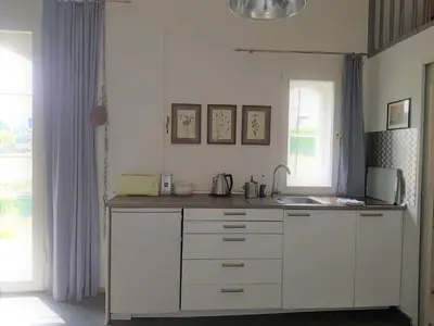 Küche/Küchenzeile in der Unterkunft Saulgrub Alpen Loft