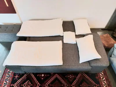 Ein Bett oder Betten in einem Zimmer der Unterkunft Saulgrub Alpen Loft