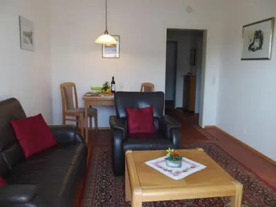 Ein Sitzbereich in der Unterkunft Haus Haupt
