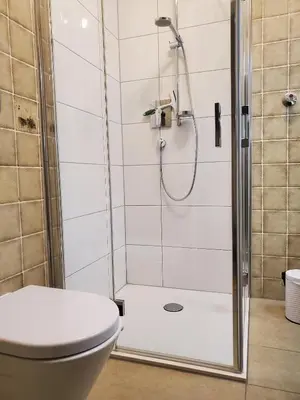 Ein Badezimmer in der Unterkunft Haus Haupt