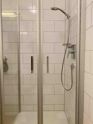Ein Badezimmer in der Unterkunft Haus Haupt