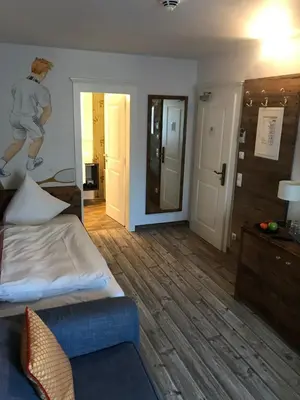 Ein Bett oder Betten in einem Zimmer der Unterkunft Forsthaus Wörnbrunn