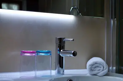 Ein Badezimmer in der Unterkunft Hotel Ferienhaus Fux