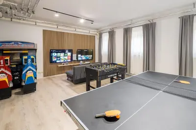 Eine Spielezimmer in der Unterkunft Hotel Nummerhof