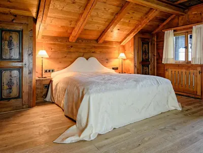 Ein Bett oder Betten in einem Zimmer der Unterkunft Freihaus Brenner