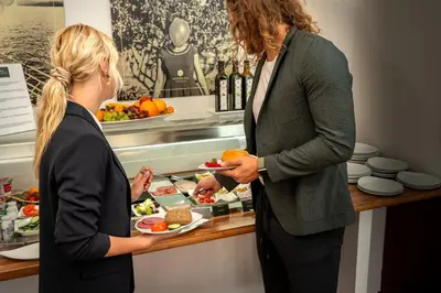 Essen im Hotel oder in der Nähe