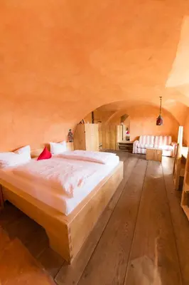 Ein Bett oder Betten in einem Zimmer der Unterkunft Hotel San Gabriele