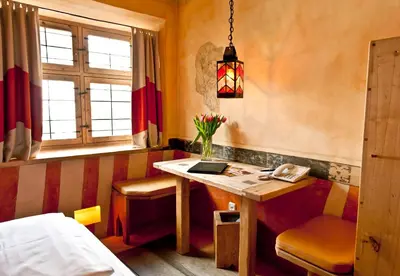 Ein Bett oder Betten in einem Zimmer der Unterkunft Hotel San Gabriele