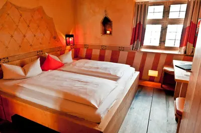 Ein Bett oder Betten in einem Zimmer der Unterkunft Hotel San Gabriele
