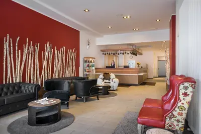 Ein Sitzbereich in der Unterkunft Sure Hotel by Best Western Muenchen Hauptbahnhof