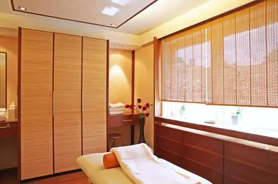Ein Bett oder Betten in einem Zimmer der Unterkunft Kur- und Wellnesshotel Förch