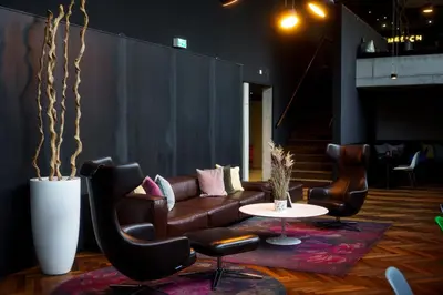 Ein Sitzbereich in der Unterkunft Roomreich