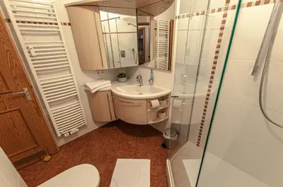 Ein Badezimmer in der Unterkunft Ferienwohnung 