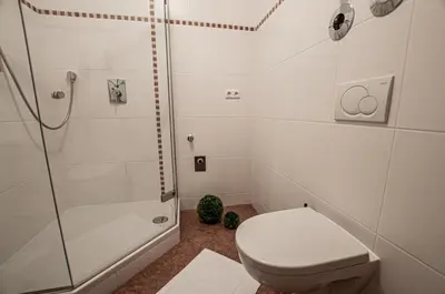 Ein Badezimmer in der Unterkunft Ferienwohnung 