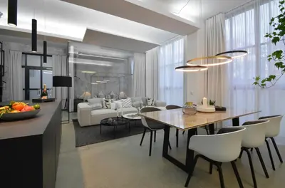 Ein Restaurant oder anderes Speiselokal in der Unterkunft Luxury Omaruru-Design-Apartment Deluxe
