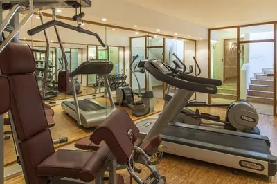 Das Fitnesscenter und/oder die Fitnesseinrichtungen in der Unterkunft Landgasthof Karner