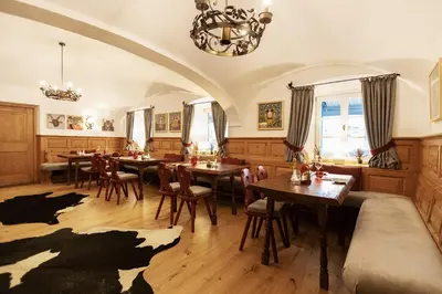 Ein Sitzbereich in der Unterkunft Landgasthof Karner
