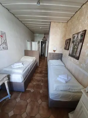 Ein Bett oder Betten in einem Zimmer der Unterkunft Pension Seibel