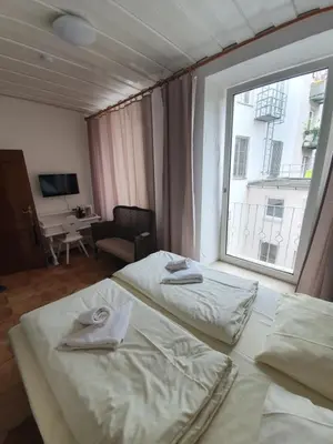 Ein Bett oder Betten in einem Zimmer der Unterkunft Pension Seibel