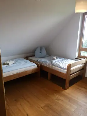 Ein Bett oder Betten in einem Zimmer der Unterkunft 1Austragshaus Andermichlhof